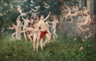 Festival of Spring (Allegoric Scene) by Vítězslav Karel Mašek